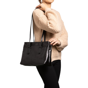 Borsa a spalla  da donna In Vera pelle Made in Italy 23x30x12 cm