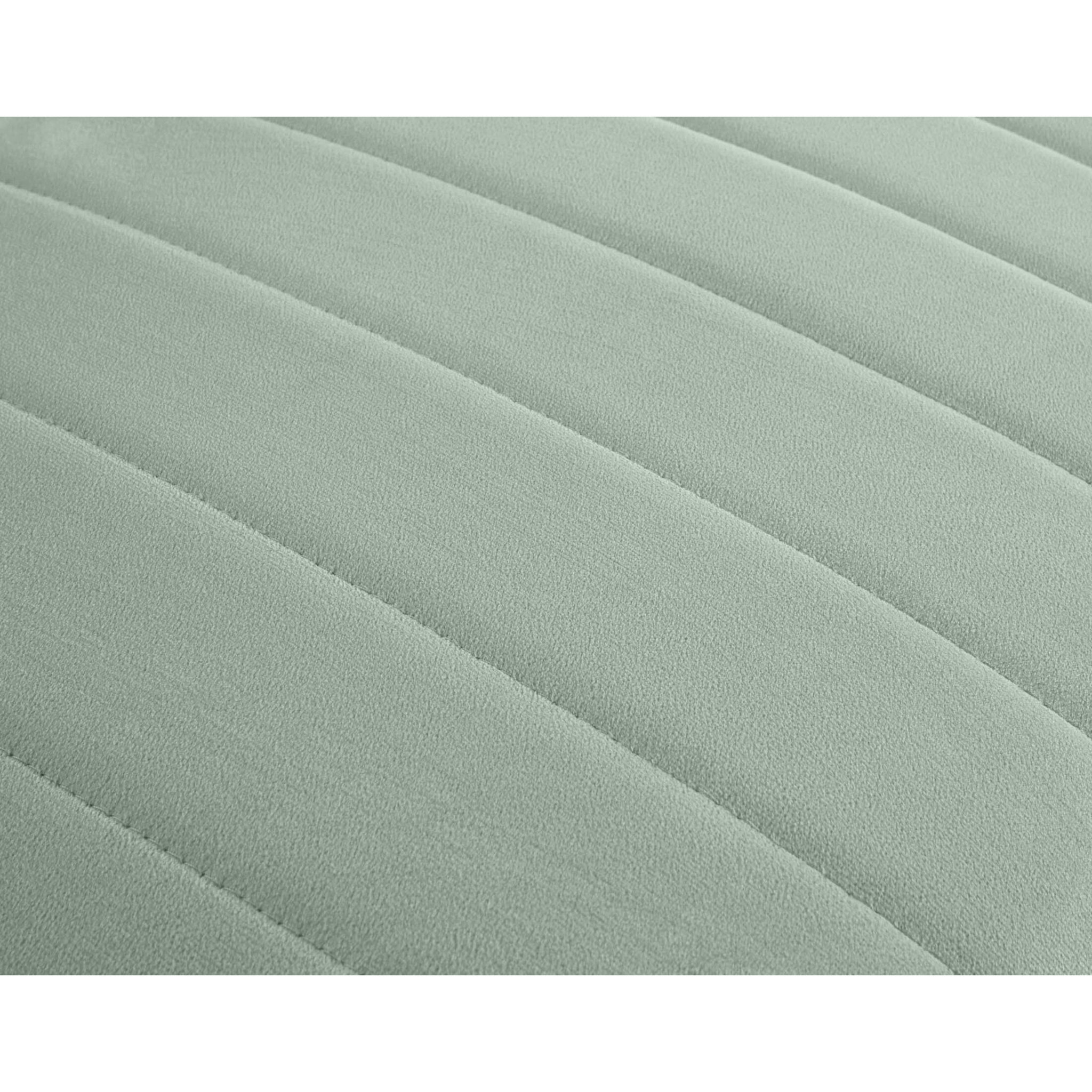Nova - canapé modulable d'angle réversible - 6 places - avec pouf d'appoint - en velours - Bleu