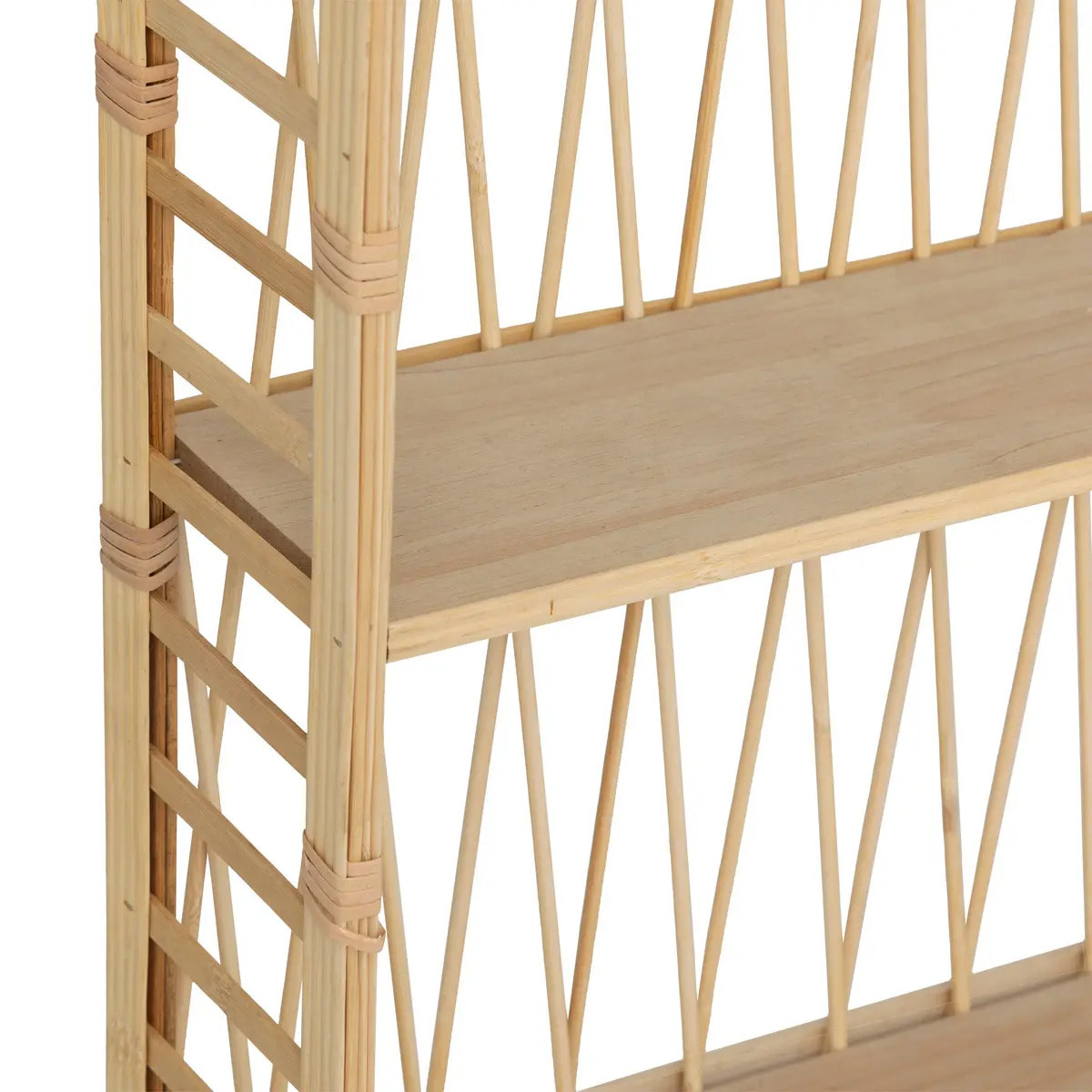 Etagère murale "Anahi" bambou beige 74x45cm