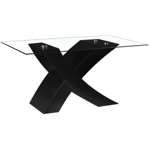 Table repas "Mona" - 150 x 90 x 74 cm - Noir