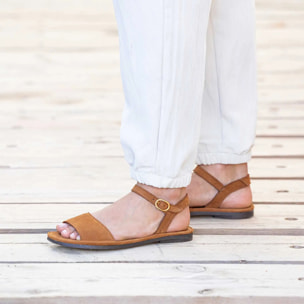 Sandalias N5693 NOBUCK LAVADO KAKI / TULIP color Kaki