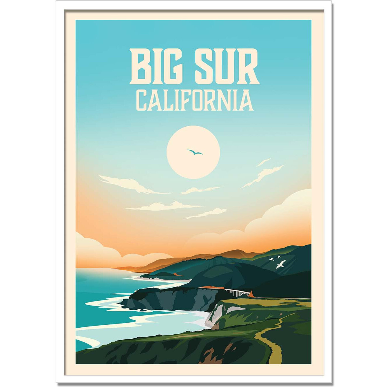 Affiche - Big Sur California - Studio Inception