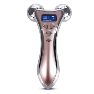 Massaggiatore facciale e corporeo. Funzioni di vibrazione, microcorrenti e luce infrarossa. Massaggia, libera le tensioni e migliora la tua pelle.