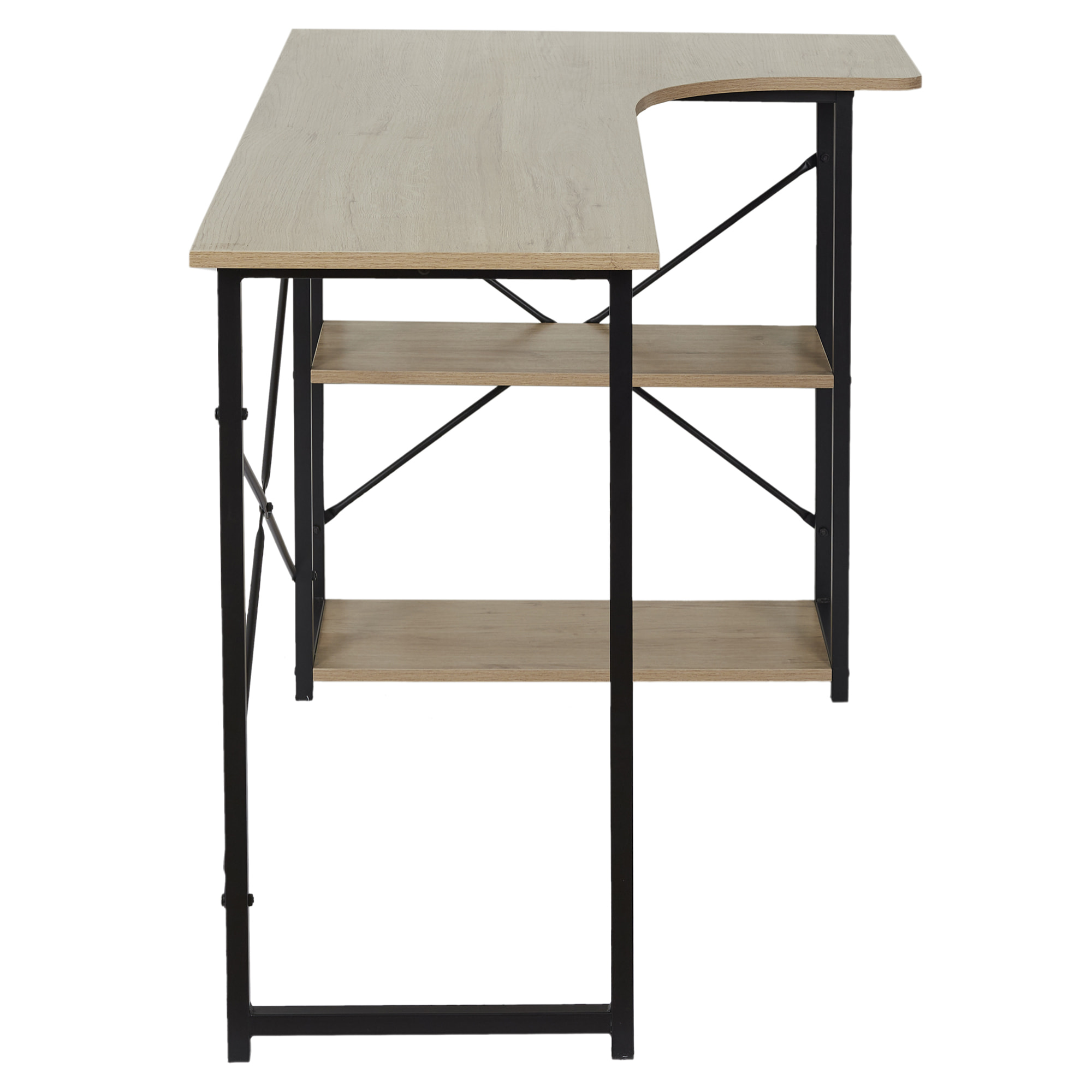 Bureau D Angle Job Noir