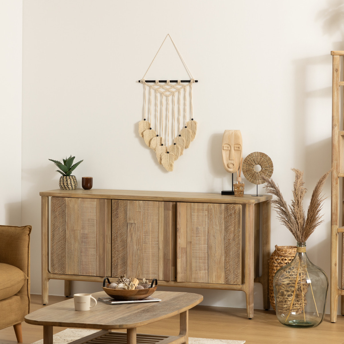 Déco murale "Safari" en macramé