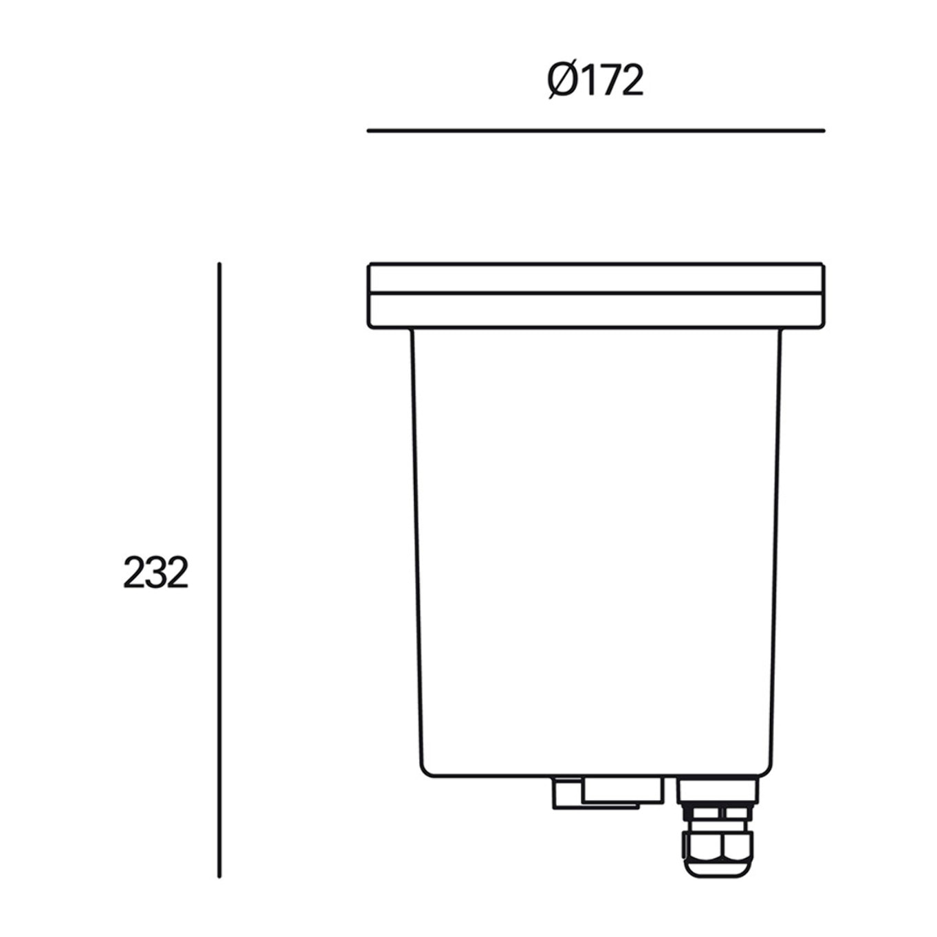 Forlight TIDIAN Empotrable de Suelo IP67 Ø172mm Para bombilla E27 (No incluida) Foco Suelo Exterior Iluminación Terrazas o Caminos (4uds)