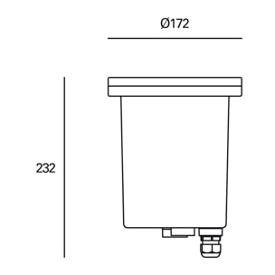 Forlight TIDIAN Empotrable de Suelo IP67 Ø172mm Para bombilla E27 (No incluida) Foco Suelo Exterior Iluminación Terrazas o Caminos (4uds)