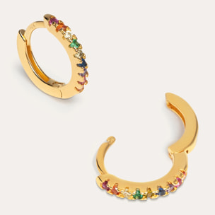 Orecchino Colors Argento Placcato Oro