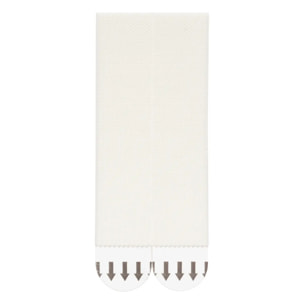 8 bandes de fixation murale sans perçage blanc 9,3x1,9cm