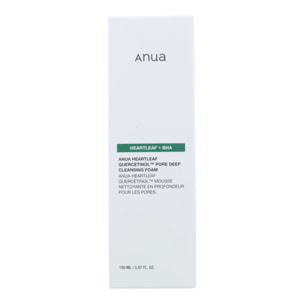 Espuma Limpiadora Heartleaf Quercetinol Pore Deep Cleansing Foam Anua 150 ml