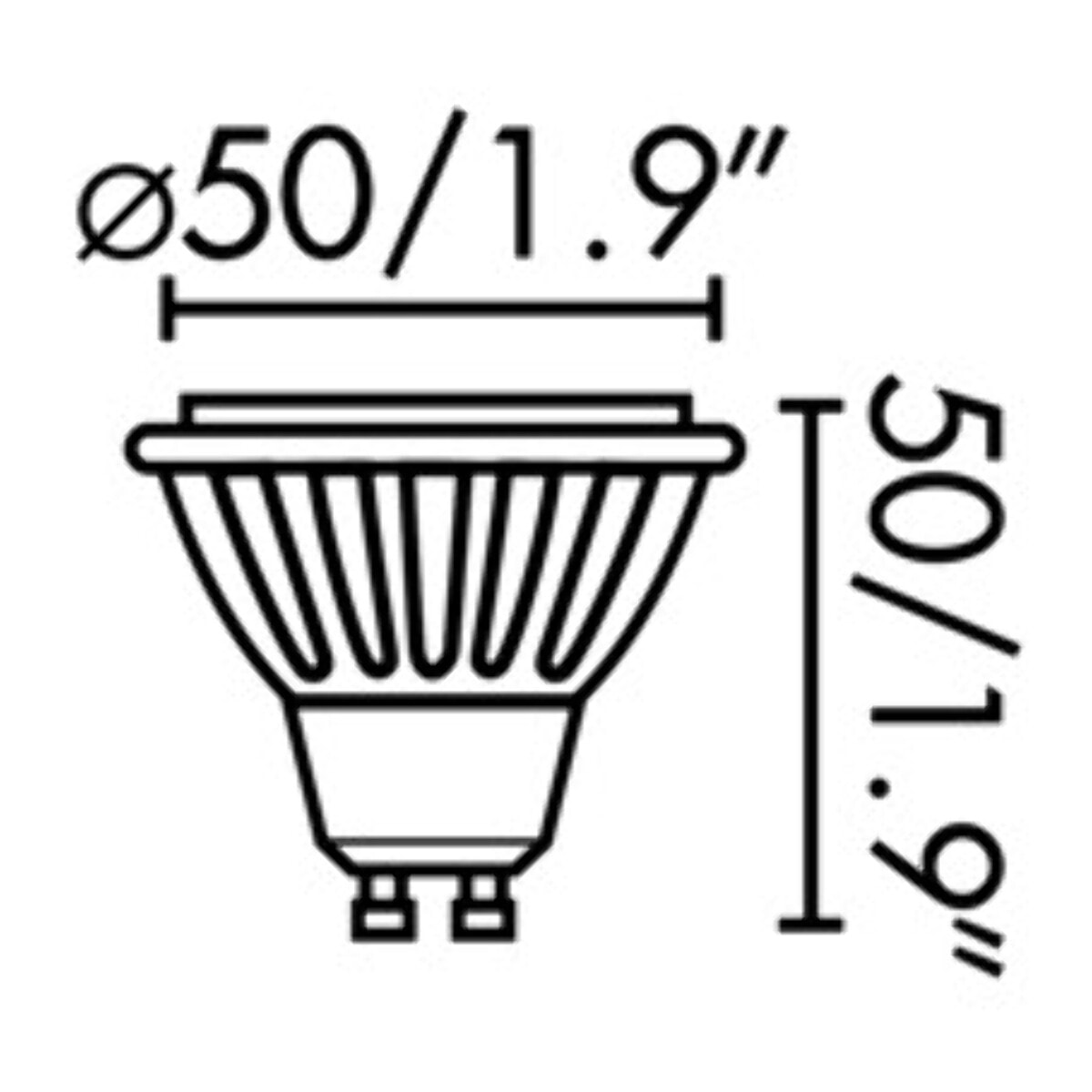 Bombilla GU10 LED 8W 4000K 60°