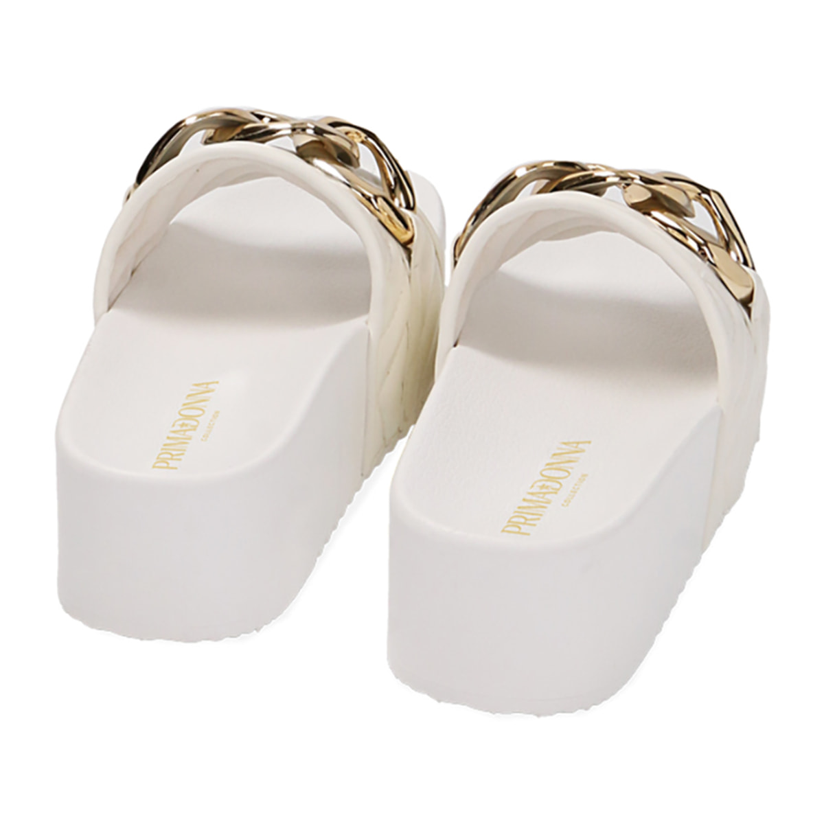 Zapatillas de playa blancas, suela 5 cm