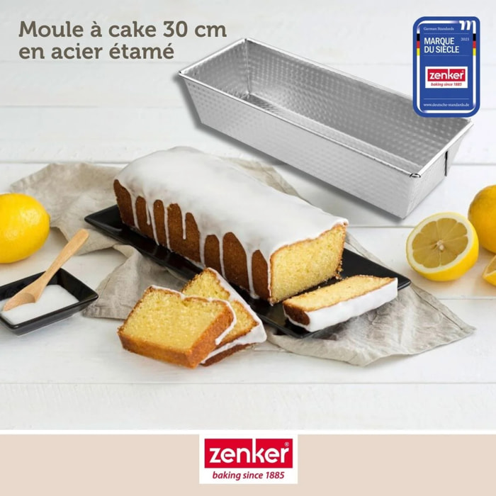 Set pâtisserie avec moule à cake acier, 2 bols à mixer, verre mesureur et spatule Zenker