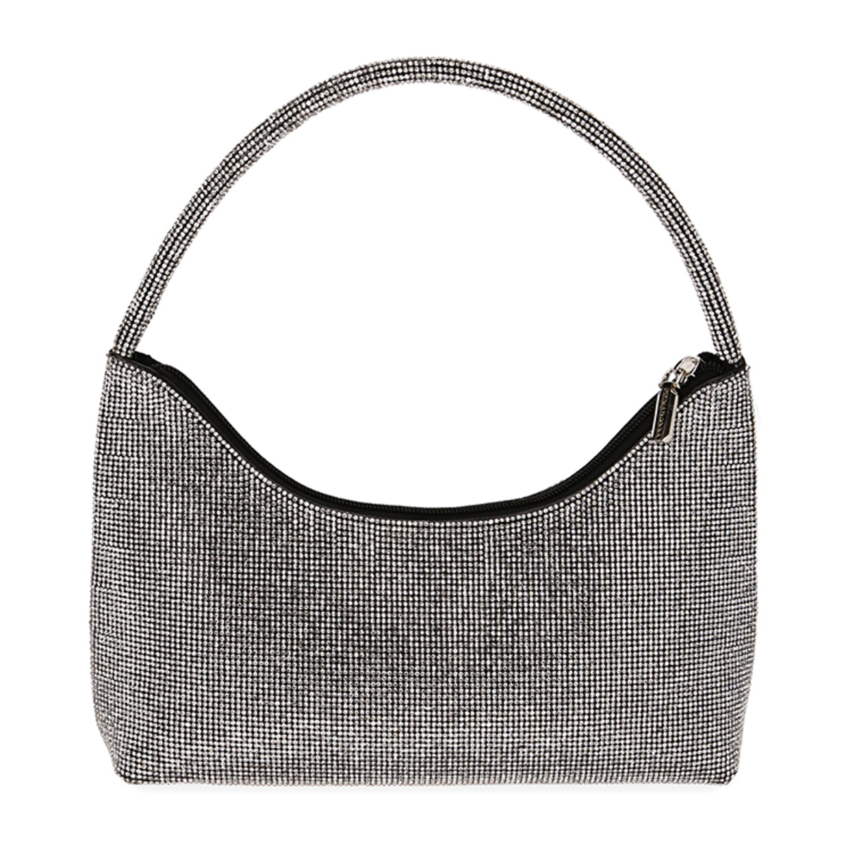 Mini bolso plateado metálico