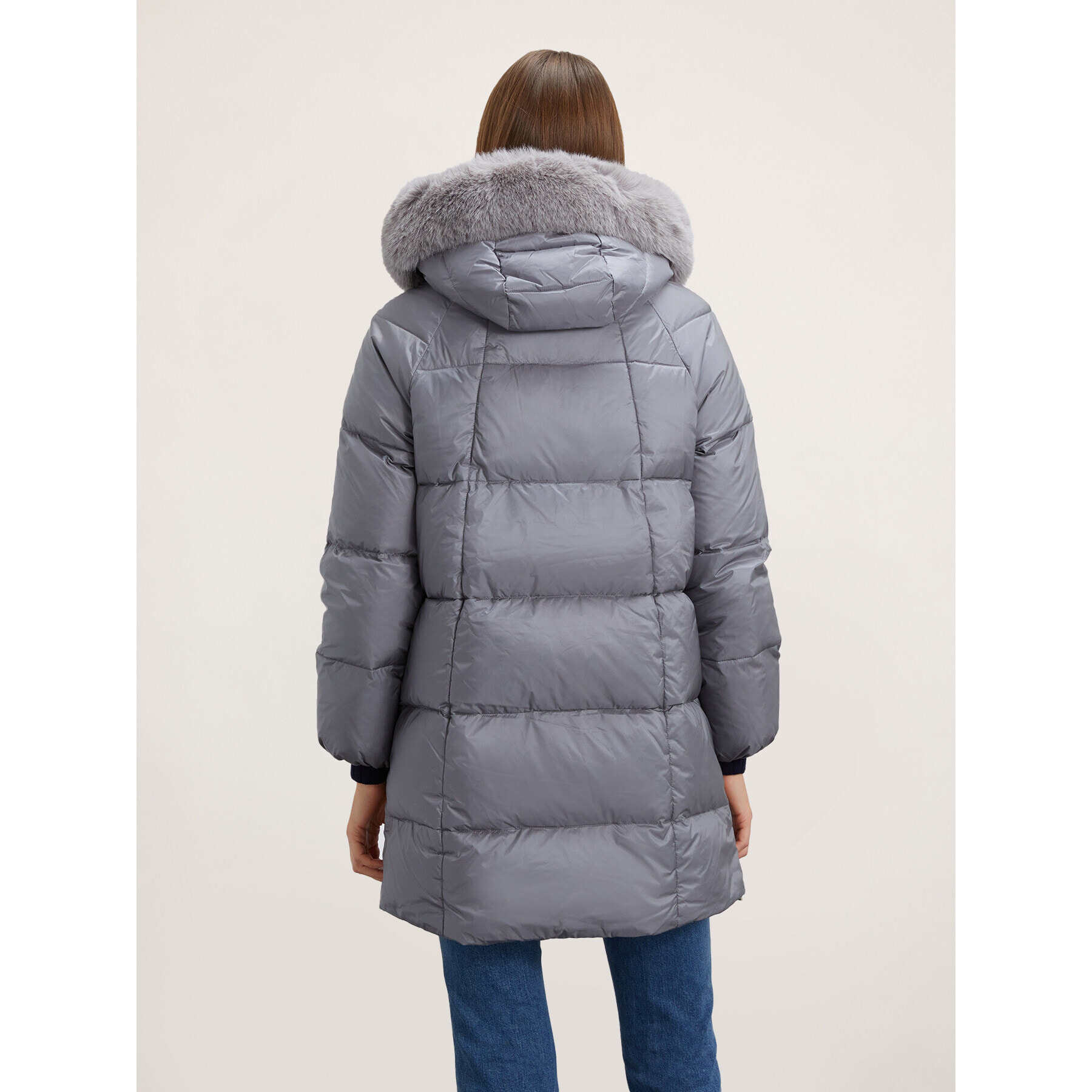 Motivi - Chaqueta acolchada con capucha - Gris