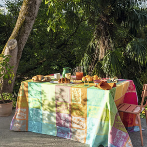 Chemin de table Mille vegetaux arc en ciel