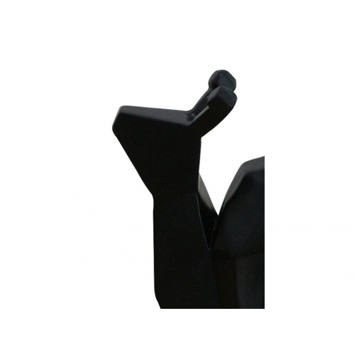 Statuette escargot noir mat en résine H16cm - LEO