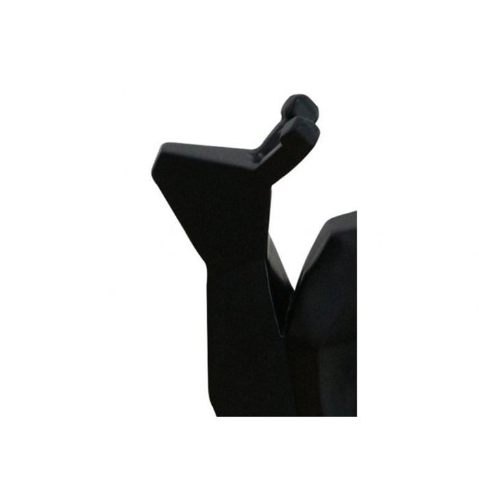 Statuette escargot noir mat en résine H16cm - LEO