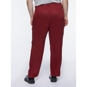 Fiorella Rubino - Pantalones cargo de lyocell - Rojo