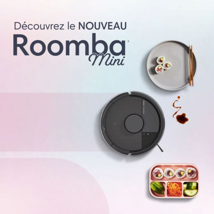Robot Aspirateur Laveur IROBOT Roomba Mini Noir F155040