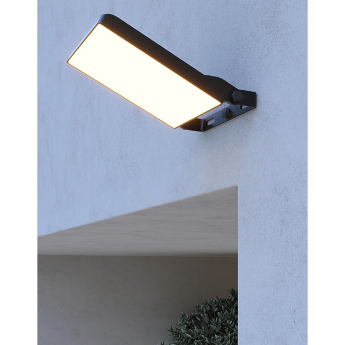 Forlight Proyector LED Integrado Eficiente para Hogar, Acabado Gris Urbano Transparente, Aluminio y Cristal, 190x160mm, Diseño Moderno y Duradero