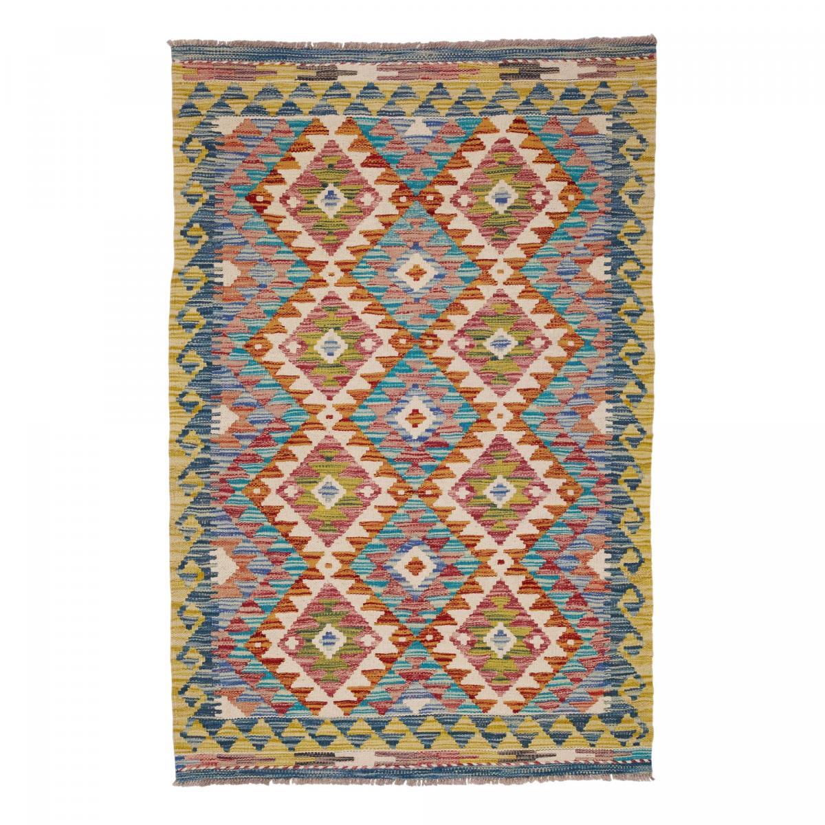 Tapis kilim, motif géométrique authentique, tissé en laine, ZIZUG