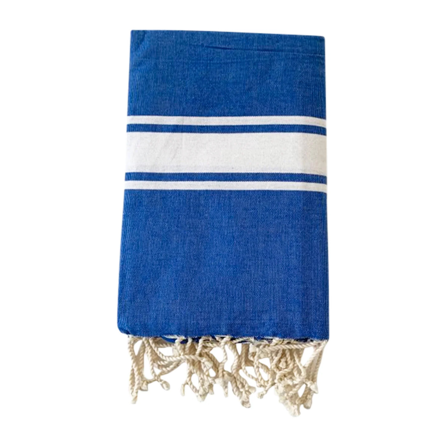 Fouta plate traditionnelle Bleu 100x200 190g/m² - Kozo Royal