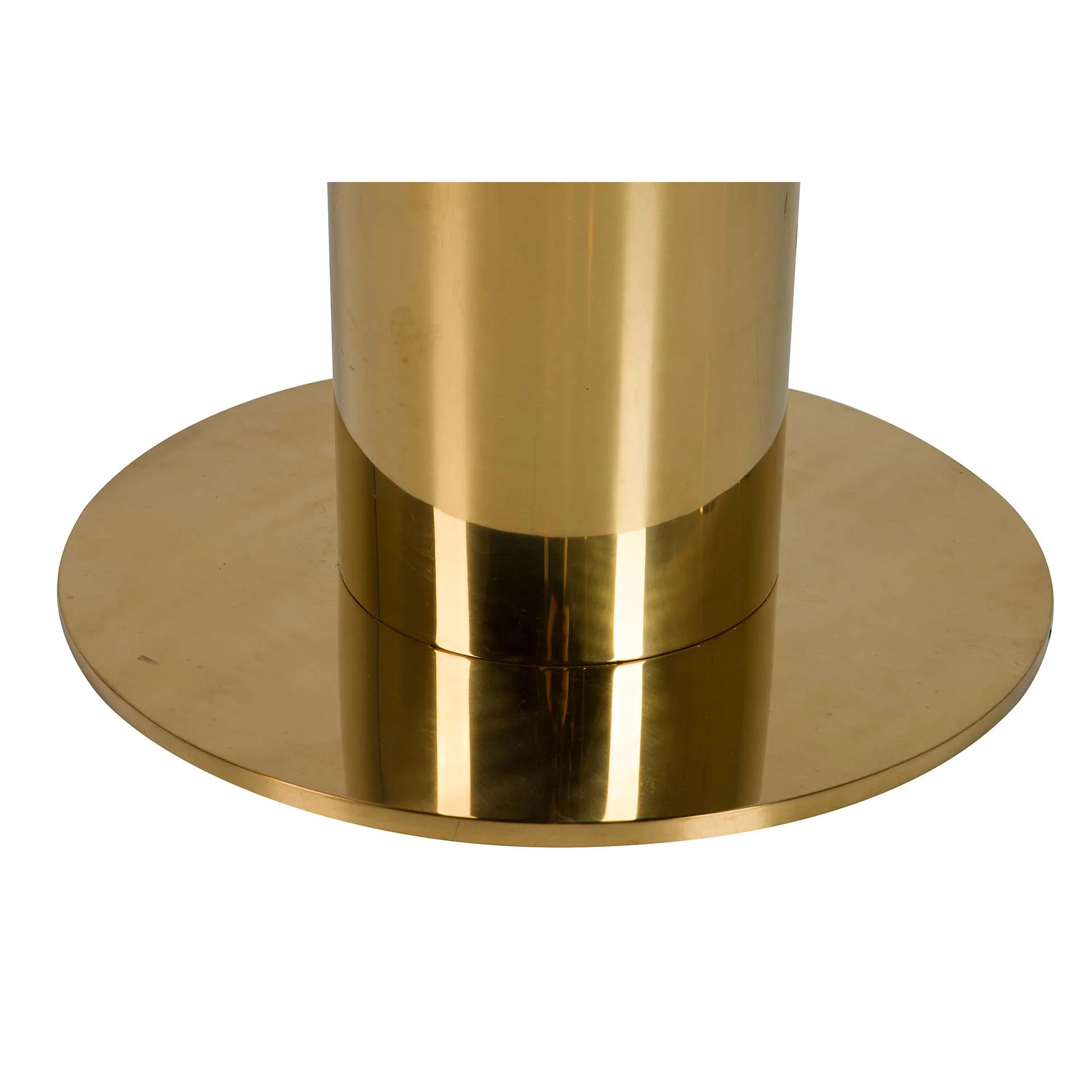 Mesa Comedor Acero Inoxidable Dorado 80x80x75 Cm