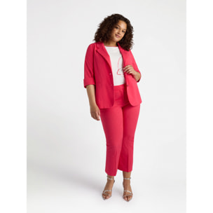 Fiorella Rubino - Blazer con maniche al gomito - Rosso