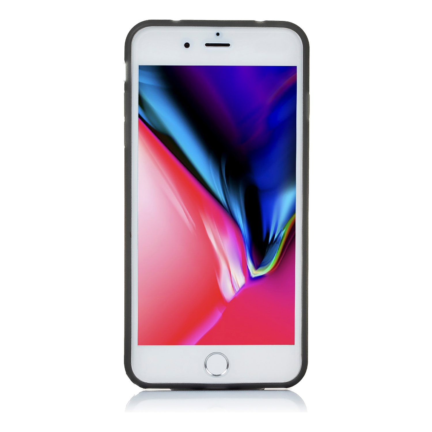 DAM CUSTODIA IN TPU TRASPARENTE CON COLORE IP 7 PLUS / IP8 PLUS 815 Cm. Colore nero