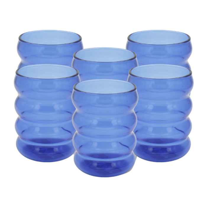Lot de 6 verres, SANTORIN