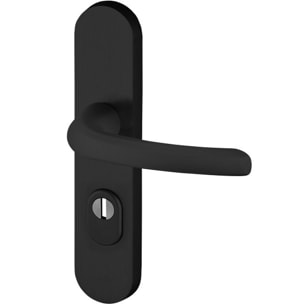 Béquille NORMBAU SEKU 2 - Blindé en aluminium massif - Carré de 7 mm Entraxe 70 mm - Noir brossé - 3006030000