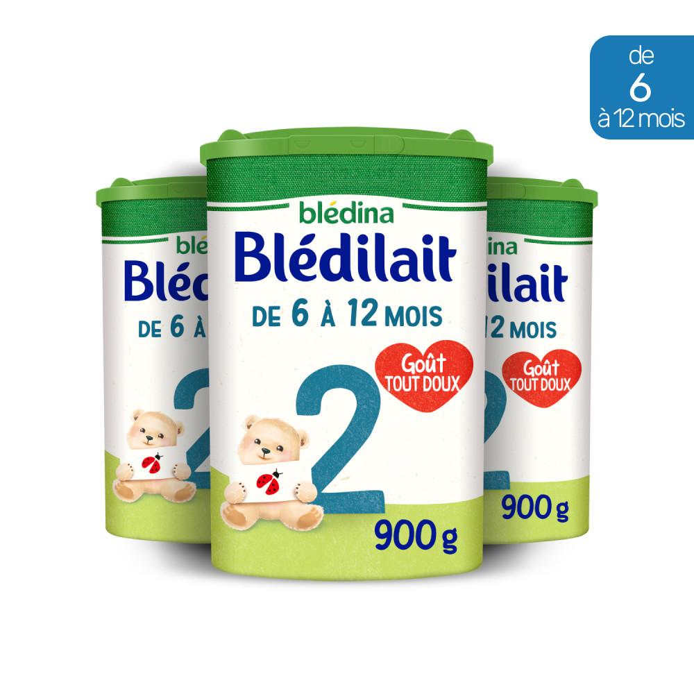 Blédina - 3 Boîtes de Lait en poudre Blédilait 2 (3x900g