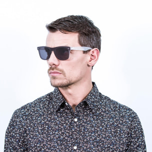 Gafas de sol PALO ALTO DALSTON - Blanco mate transparente / Plana ahumada