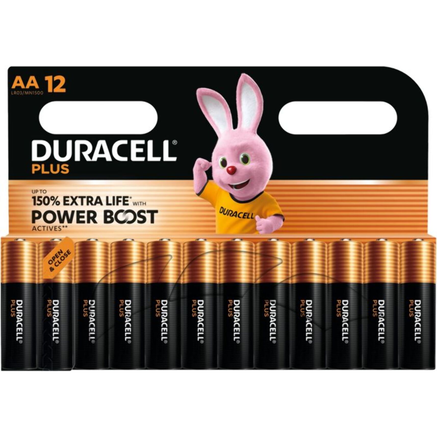 Pile DURACELL LR06 AA x12 POWERBOOST PLUS