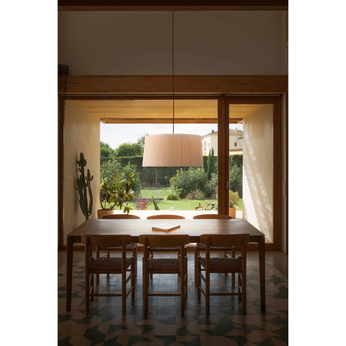SAMBA 700 Lampada sospensione semplice nera/beige
