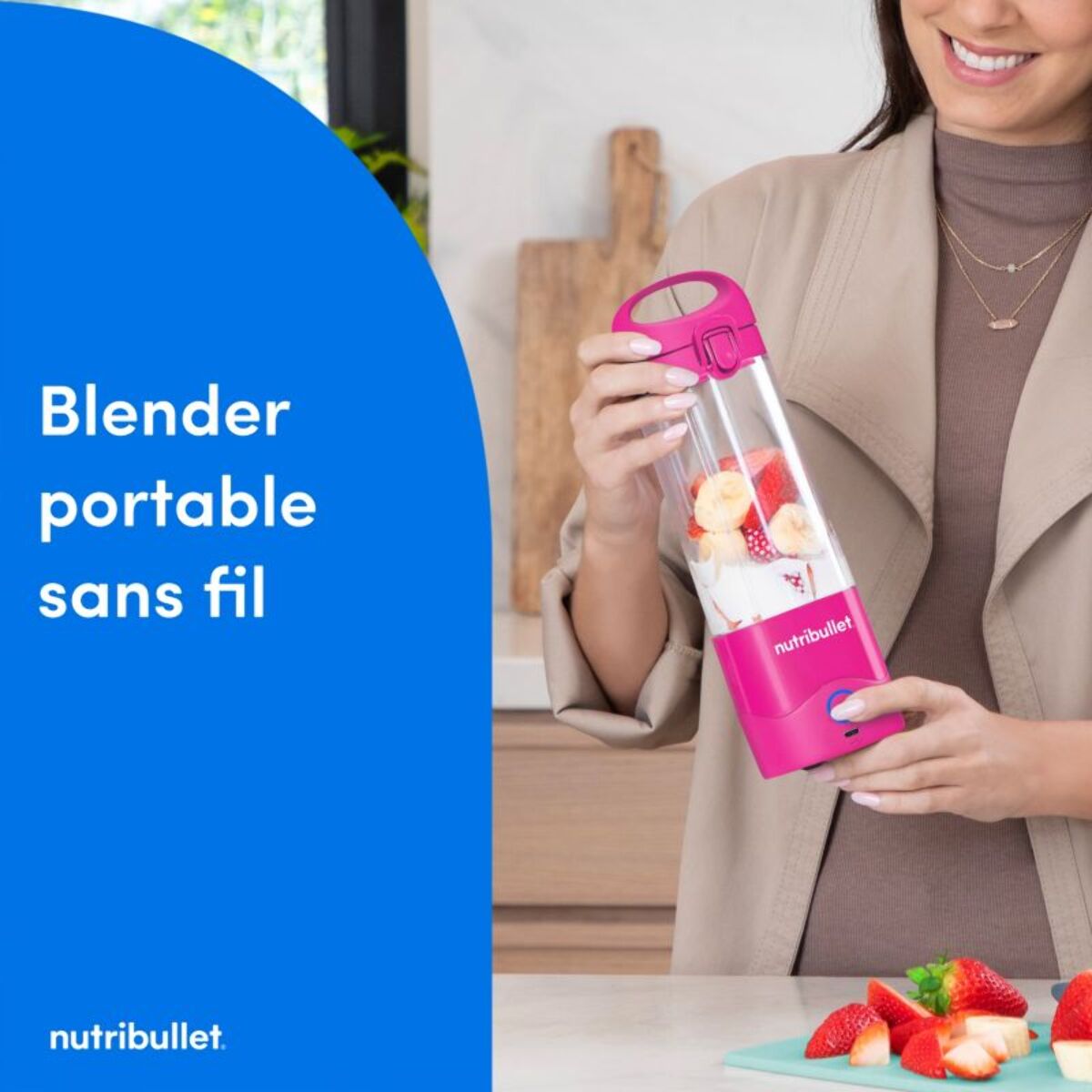Blender NUTRIBULLET portable NBP003BP Rose