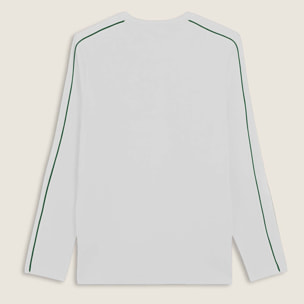 T-shirt manica lunga in jersey con cuciture a contrasto