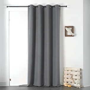 Rideau en 100% lin Libeccio - Gris clair