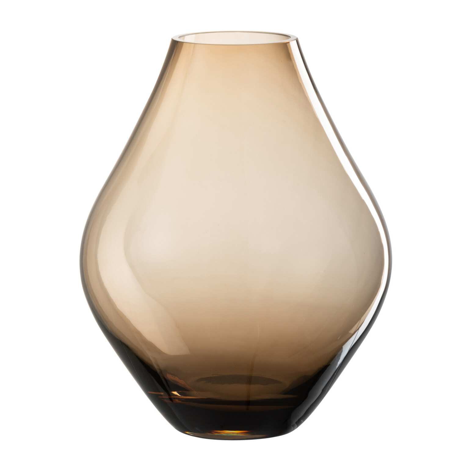 J-Line Vase Abby Verre Ambre Small