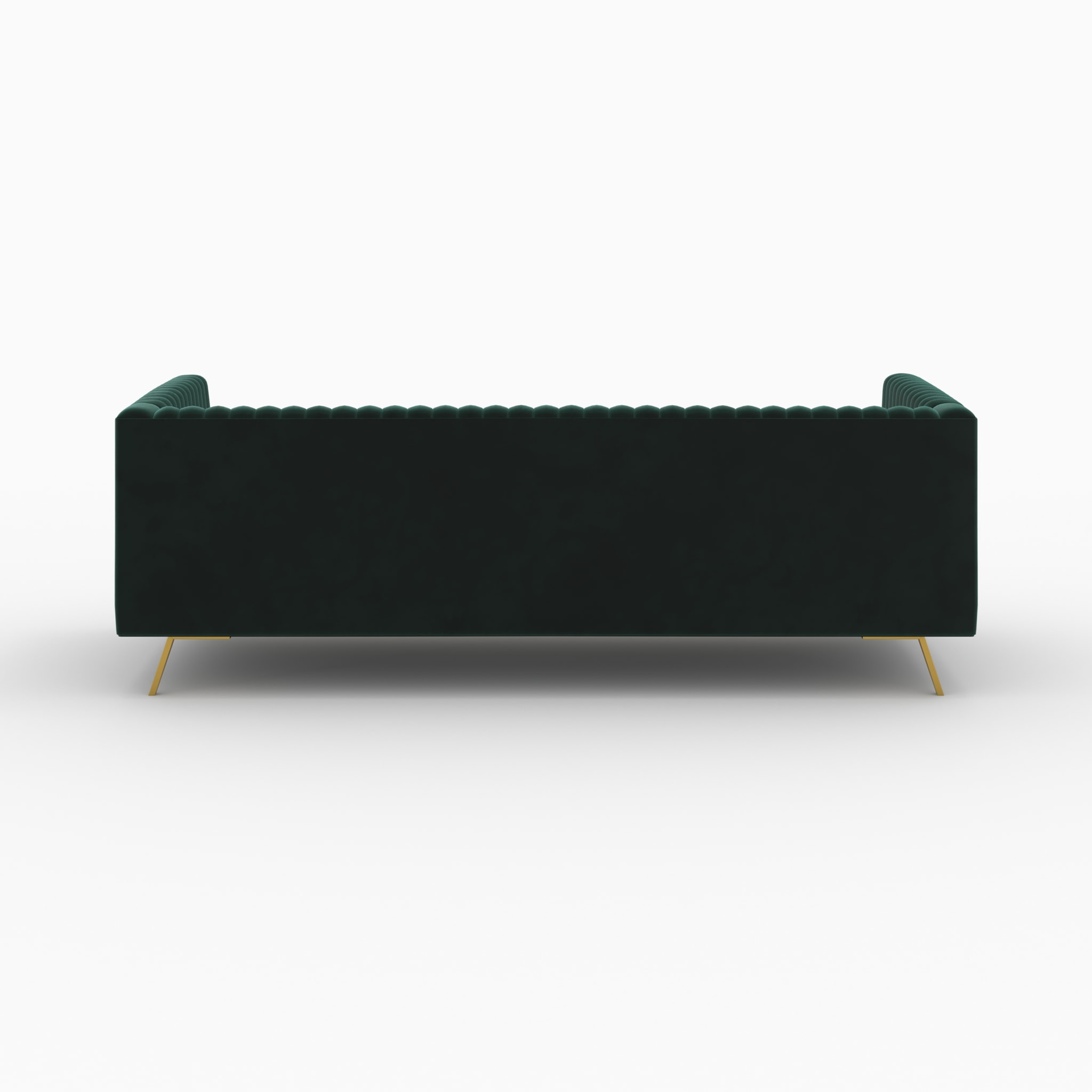 Ensemble canapés en velours vert 5 places - Gatsby