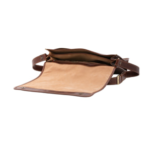 Borsa a tracolla uomo in vera pelle - Modello False - Made in Italy - 30.0 x 38.0 x 12.0 cm