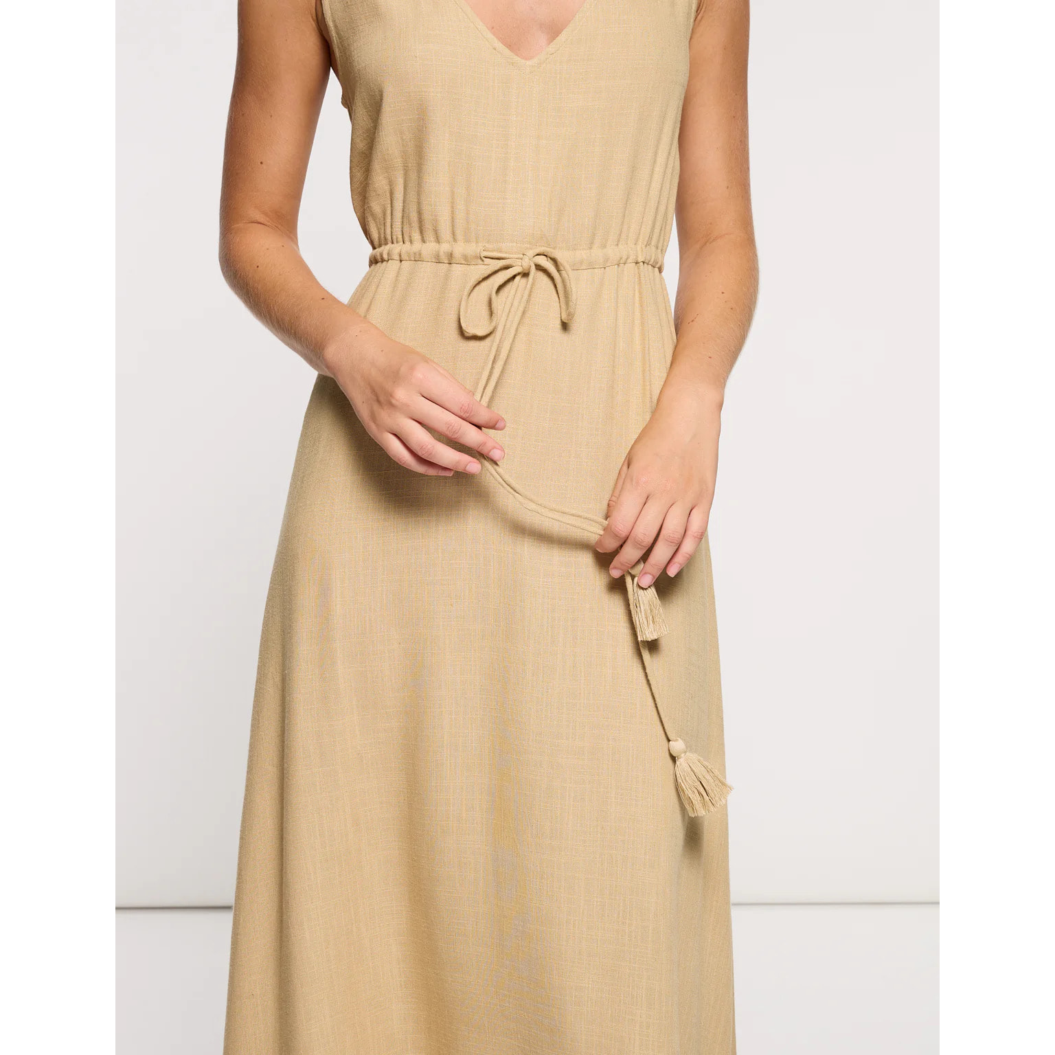 Vestido Midi Beige - Marilis