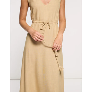 Vestido Midi Beige - Marilis