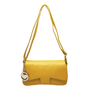 Chicca Borse Tracollina Donna in Pelle Giallo