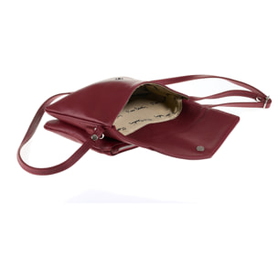 Borsa a tracolla da donna Made in Italy - Modello Seraphina Lux - 100% pelle - 26.0 x 18.0 x 4.0 cm