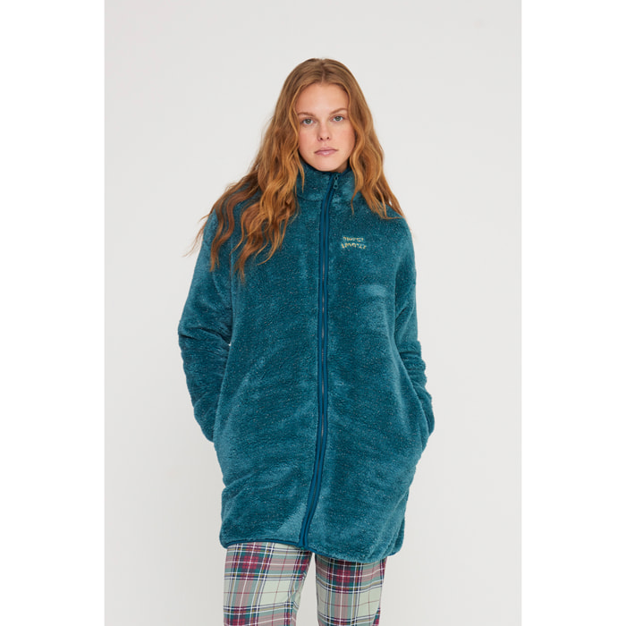 Vestaglia donna petit in eco pelliccia con zip Noidinotte