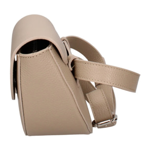Marsupio da donna in vera pelle - Modello False - Made in Italy - 25.0 x 15.0 x 9.0 cm