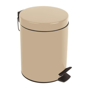 Poubelle à pédale Acier SYDNEY 3L Beige Sable Spirella