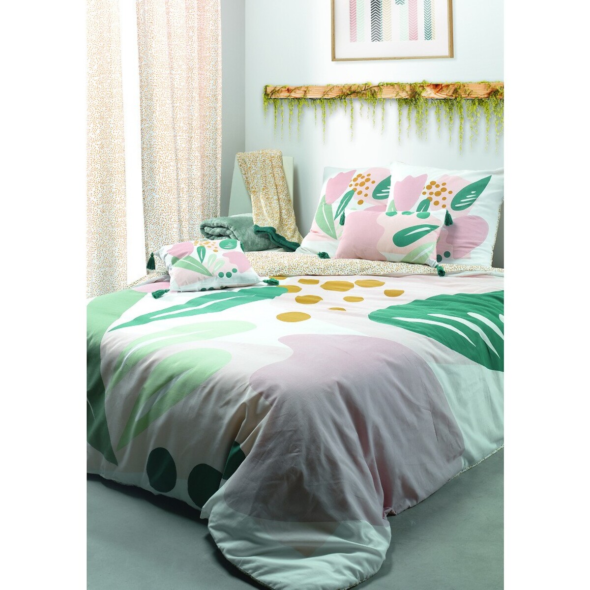 Parure Coton Imprimee Alma 47 Fils + 2 To 63x63